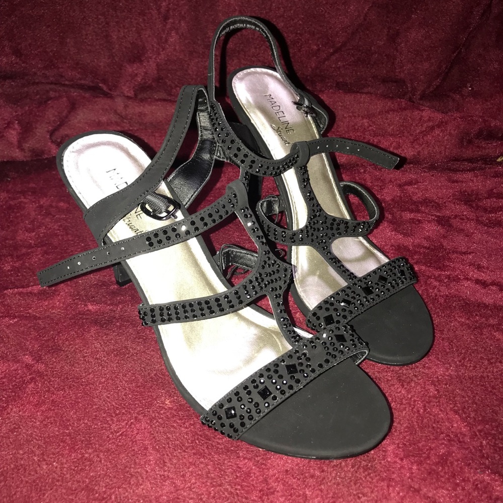 Madeline Stuart strappy gem evening shoes